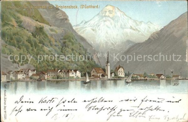 Berggesichter Fluekeb an Urnersee Bristenstocj St. Go