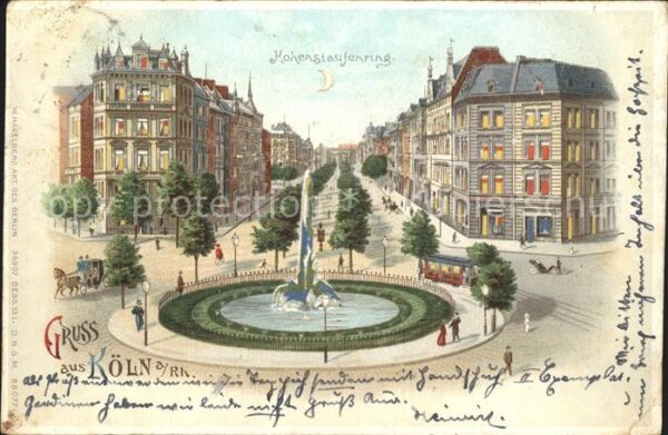 Hold to Light Hohenstaufenring Köln am Rhein Litho