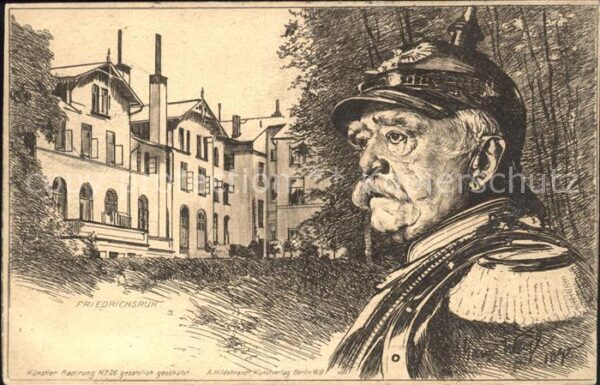 Bismarck Friedrichsruh Künstler-Radierung Nr. 26