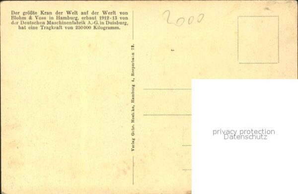 Werftbau Blohm und Voss Hamburg Kuhwärder Hafen – Bild 2