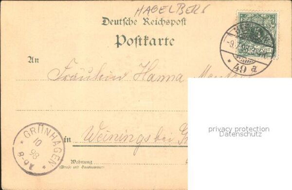 Verlag Hagelberg W. Nr. 36900 88077 Berlin Rathaus Litho – Bild 2