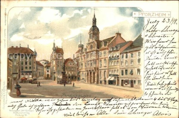 Muench C. Pforzheim Marktplatz