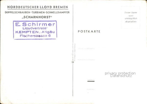 Dampfer Oceanliner Doppelschrauben-Turbinen-Schnelldampfer – Bild 2