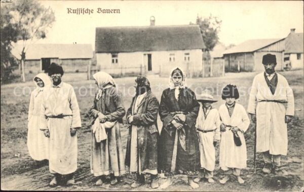 Russland Bauern Gruppenfoto