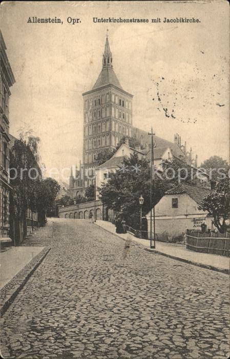 Allenstein Olsztyn Unterkirchenstrasse Jacobikirche