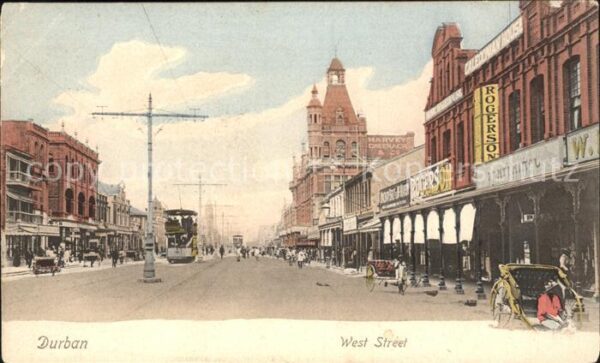 Durban South Africa West Street Strassenbahn