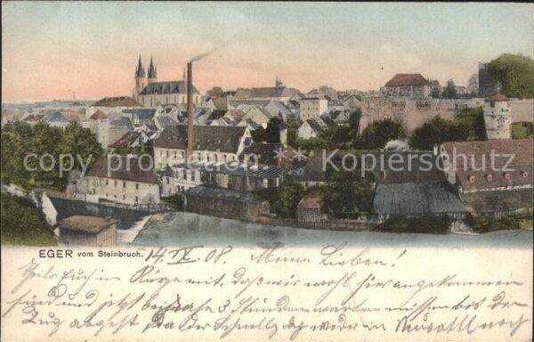 Eger Ungarn Blick vom Steinbruch