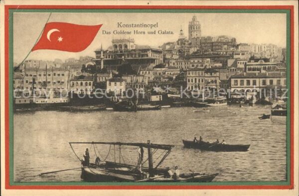 Konstantinopel Konstantinople Goldenes Horn und Galata