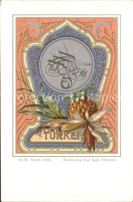 Tuerkei Turkey Künstlerkarte
