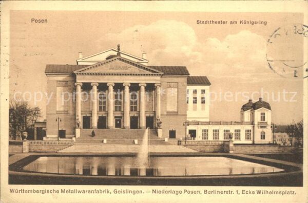 Posen Poznan Stadtheater am Königsring