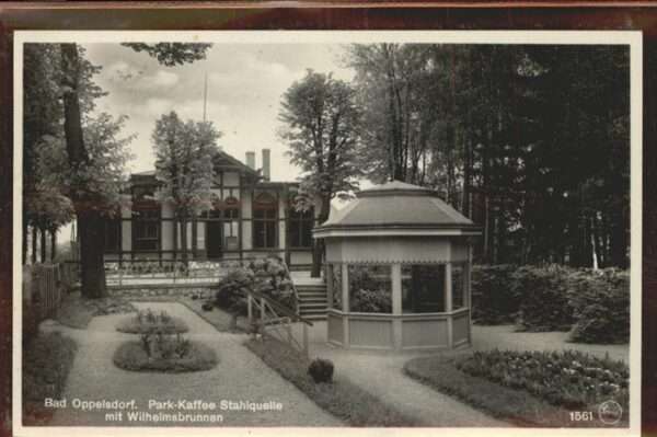 Bad Oppelsdorf Opolno Zdroj Park Kaffee Stahlquelle Wilhelmsbrunnen