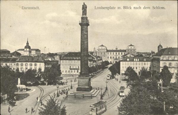 Strassenbahn Darmstadt Louisenplatz Schloss