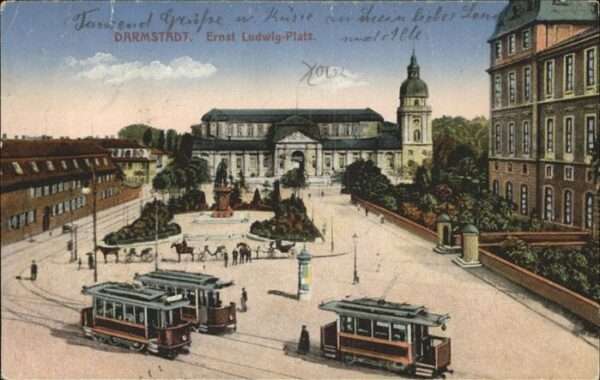 Strassenbahn Darmstadt Ernst-Ludwig-Platz