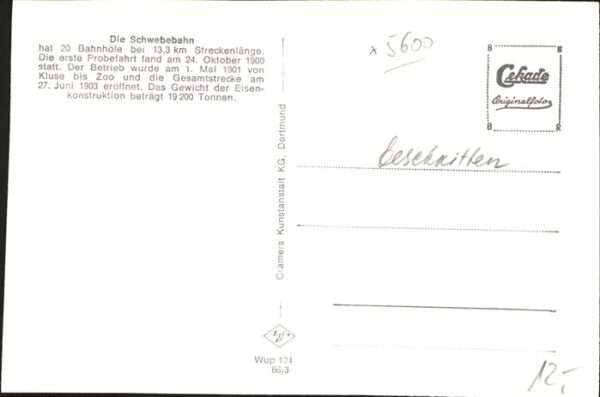 Schwebebahn Wuppertal-Barmen – Bild 2