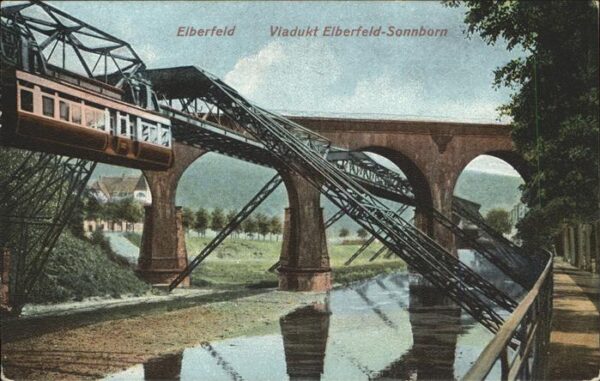 Schwebebahn Wuppertal Viadukt Elberfeld-Sonnborn