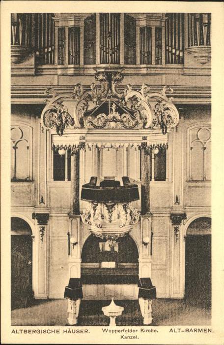 Kirchenorgel Wupperfelder Kirche Alt-Barmen