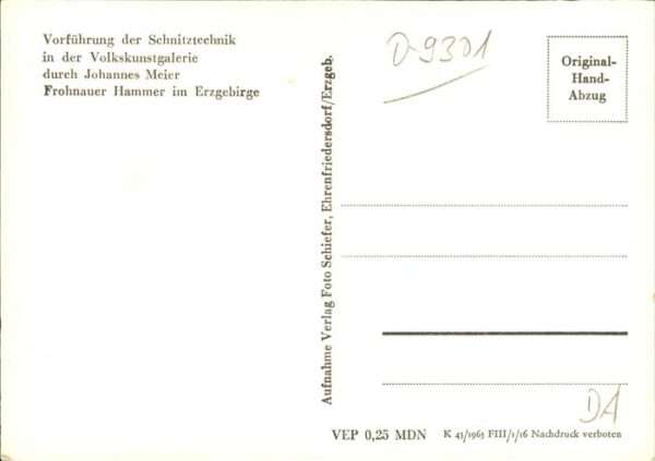 Handwerk Schnitzerei Frohnau Hammer Johannes Mei – Bild 2