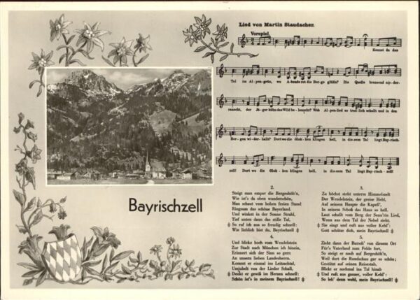 Liederkarte Bayrischzell Martin Staudacher Edelweis