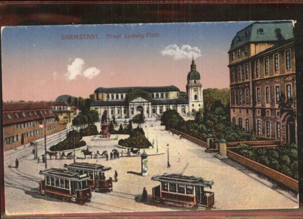 Strassenbahn Darmstadt Ernst Ludwig-Platz