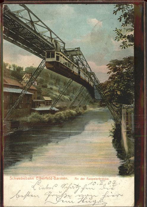 Schwebebahn Elberfeld-Barmen Haspelerbrücke Wuppert