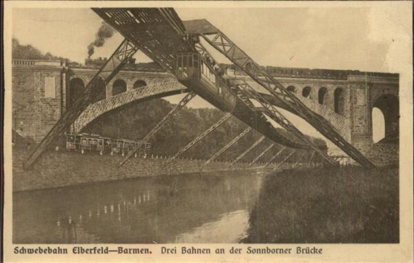 Schwebebahn Elberfeld-Barmen Strassenbahn Eisenbahn