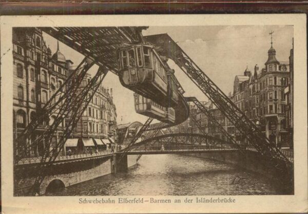 Schwebebahn Elberfeld-Barmen Isländerbrücke Wuppert