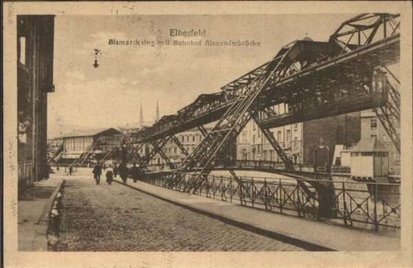 Schwebebahn Wuppertal-Elberfeld Bismarcksteg Alexan