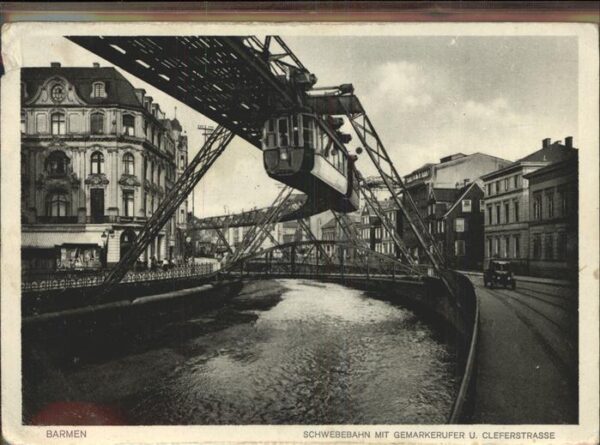 Schwebebahn Wuppertal-Barmen Gemarkerufer Cleferstr