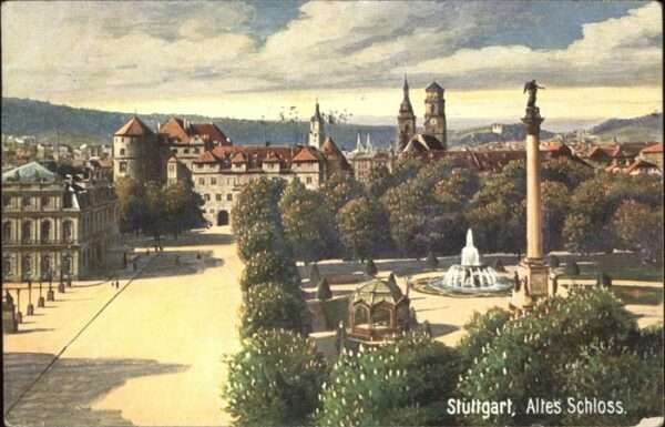 Verlag Wiedemann WIRO Nr. 1926 B Stuttgart Altes Schloss