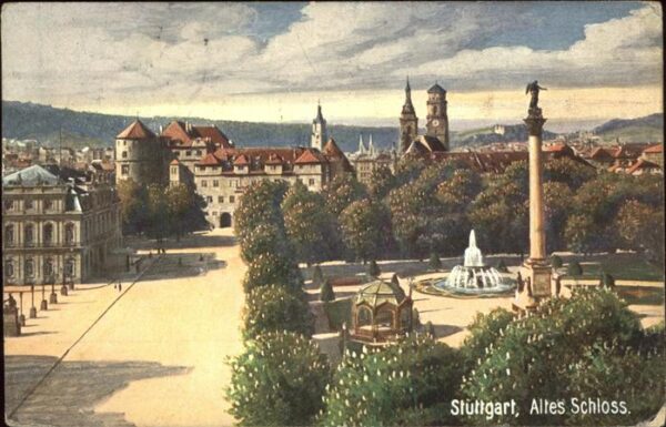Verlag Wiedemann WIRO Nr. 1926 B Stuttgart Altes Schloss