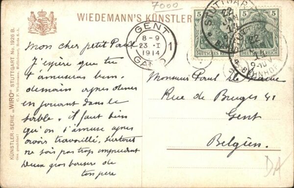 Verlag Wiedemann WIRO Nr. 1926 B Stuttgart Altes Schloss – Bild 2