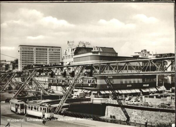 Schwebebahn Wuppertal Glanzstoff-Hochhaus