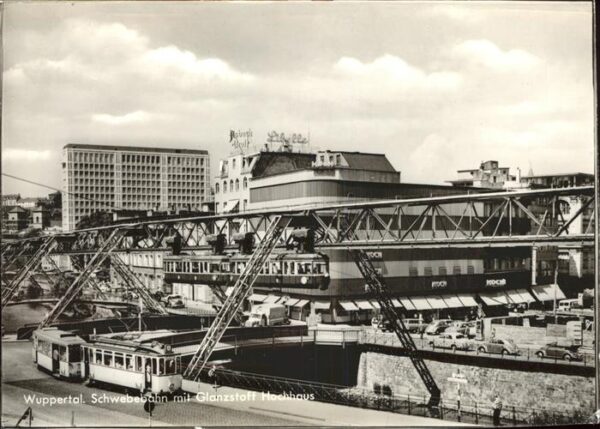 Schwebebahn Wuppertal Glanzstoff-Hochhaus