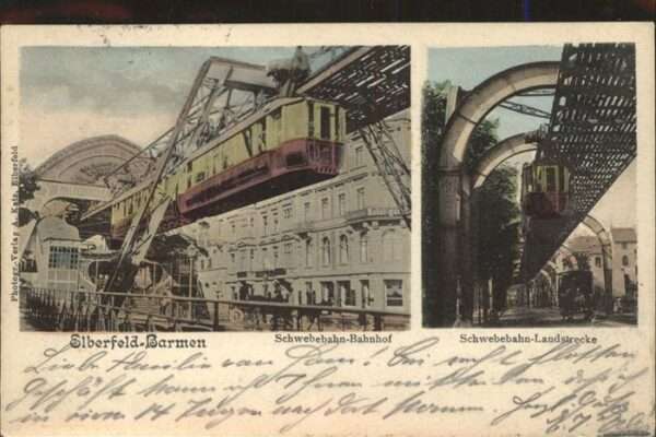 Schwebebahn Elberfeld-Barmen Wuppertal Landstrecke