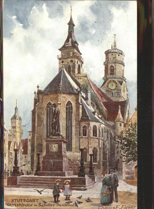 Flower Charles E Nr. 653 B Stuttgart Stiftskirche Schill