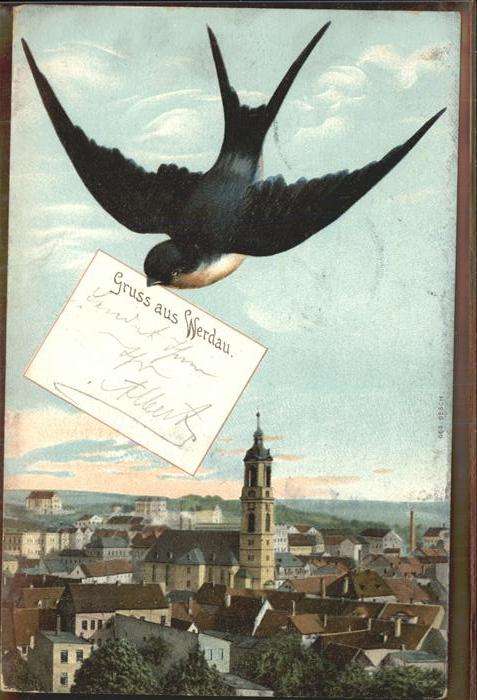 Schwalbenkarte Werdau Zieher-Ottmar-Verlag