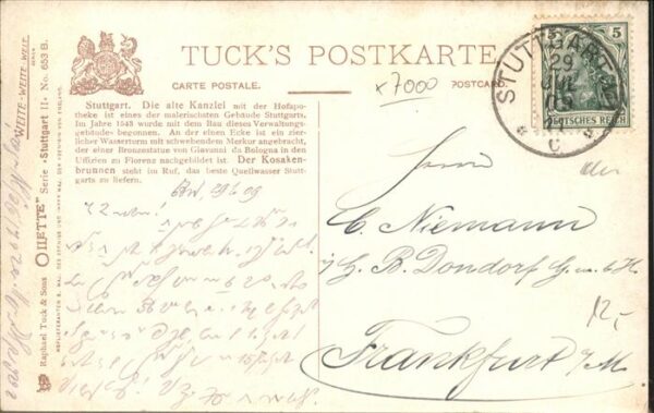 Flower Charles E Nr. 653 B Stuttgart Alte Kanzlei Tucks- – Bild 2