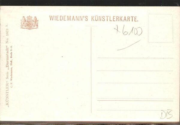 Verlag Wiedemann WIRO Nr. 1871 A Darmstadt Marktplatz – Bild 2