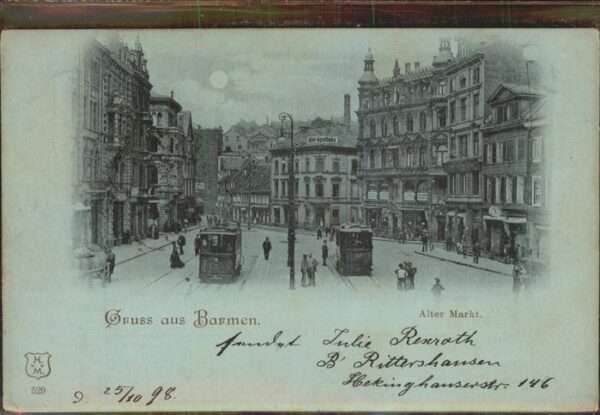 Strassenbahn Wuppertal-Barmen Alter Markt