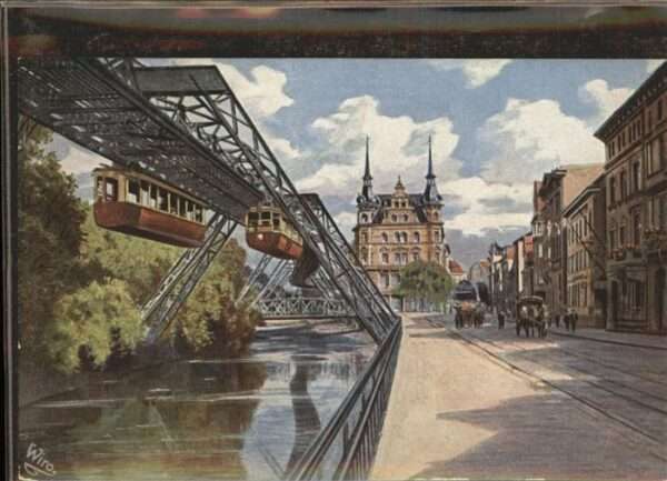 Verlag Wiedemann WIRO Nr. 2406 A Wuppertal-Barmen Schwebebahn