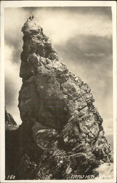 Wandern Berg Gipfel Frau Hitt