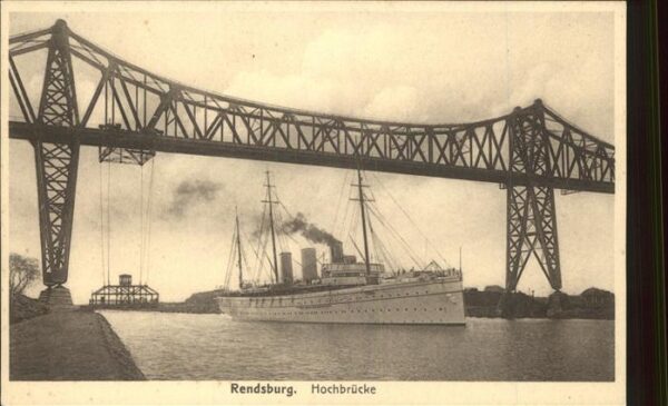 Dampfer Oceanliner Hochbrücke Rendsburg