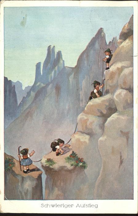 Wandern Schwieriger Aufstieg Kinder Bergsteigen