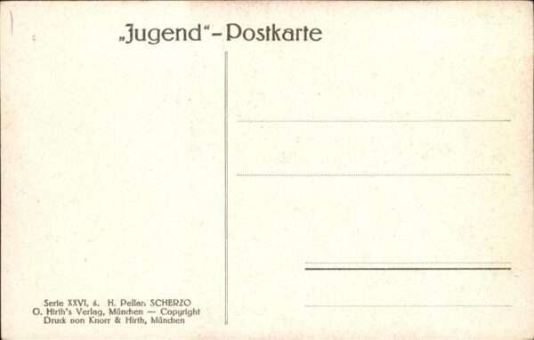 Kuenstlerkarte Serie XXVI 6. H. Pellar Scherzo – Bild 2