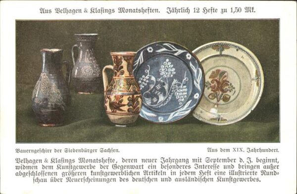 Haushalt Bauerngeschirr Siebenbürger Sachsen XIX