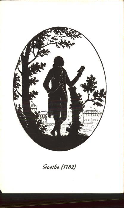 Goethe Johann Wolfgang von Scherrenschnitt (1782)