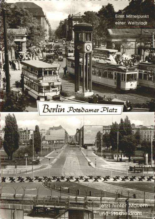 Strassenbahn Berlin Potsdamer Platz Autobus Grenze