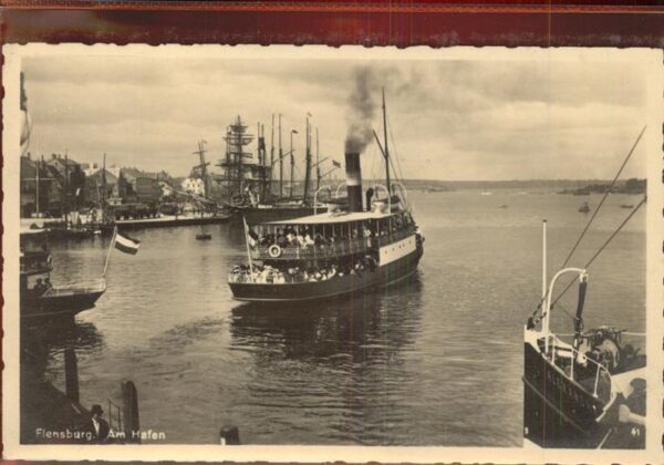 Dampfer Binnenschifffahrt Flensburg Hafen