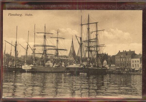 Hafenanlagen Flensburg Segelschiffe