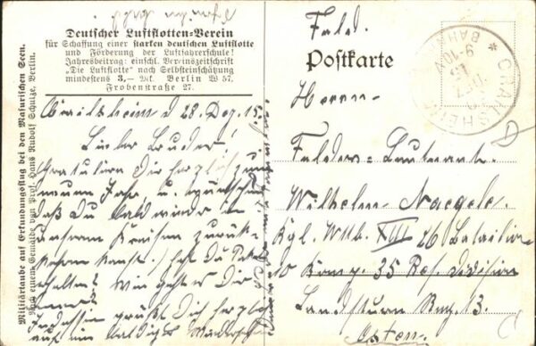 Schulze Hans-Rudolf Berlin Künstlerkarte Segelflugzeuge Krieg – Bild 2